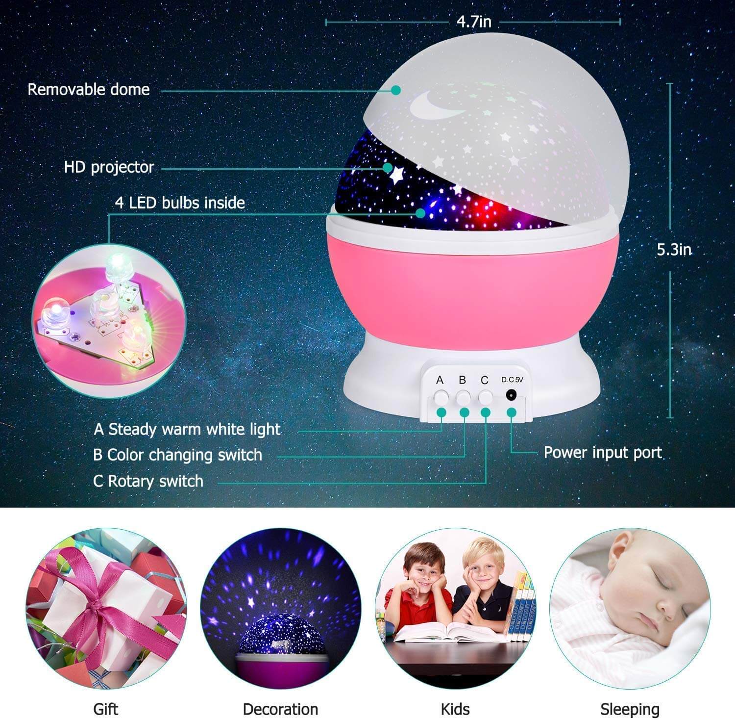 Star Master Moon Night Projector